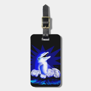 Lächelnde Dolphin Gepäckanhänger