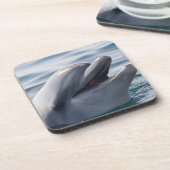 Lächelnde Dolphin Getränkeuntersetzer (Linke Seite)