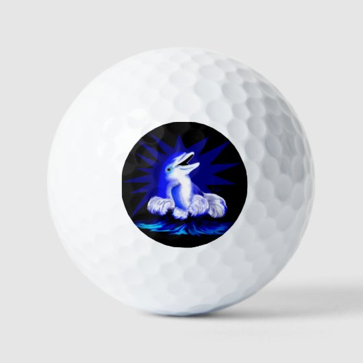 Lächelnde Dolphin Golfball (Vorderseite)