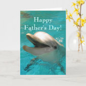 Lächelnde Dolphin Karte (Gelbe Blume)