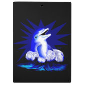 Lächelnde Dolphin Klemmbrett (Rückseite)