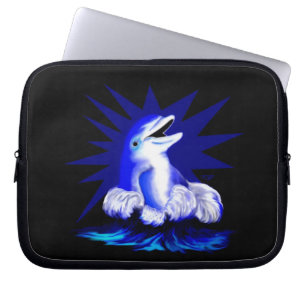 Lächelnde Dolphin Laptopschutzhülle