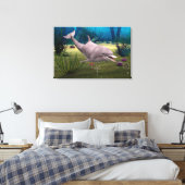 Lächelnde Dolphin Leinwanddruck (Insitu (Schlafzimmer))
