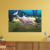 Lächelnde Dolphin Leinwanddruck (Insitu (Wohnzimmer))