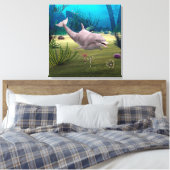Lächelnde Dolphin Leinwanddruck (Insitu (Schlafzimmer))