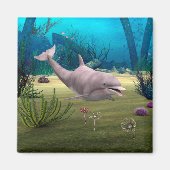 Lächelnde Dolphin Magnet (Vorne)