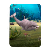 Lächelnde Dolphin Magnet (Vertikal)