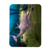 Lächelnde Dolphin Magnet (Vertikal)