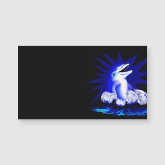 Lächelnde Dolphin Magnetkarte (Vorderseite)