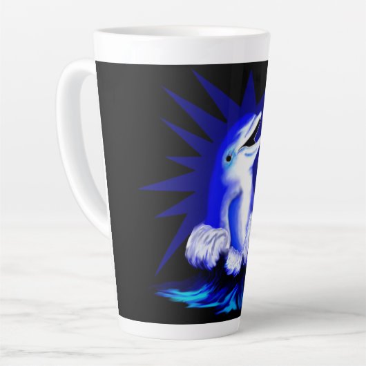 Lächelnde Dolphin Milchtasse (Linke Ecke)