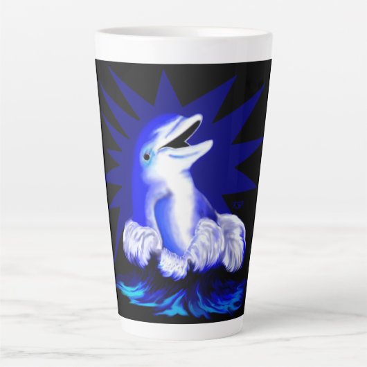 Lächelnde Dolphin Milchtasse (Vorderseite)