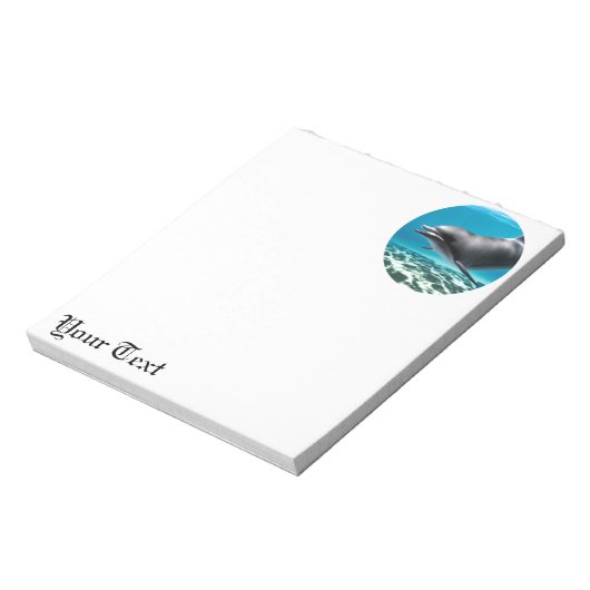 Lächelnde Dolphin Notizblock (Rotiert)