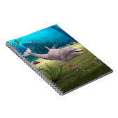 Lächelnde Dolphin Notizblock (Rechte Seite)