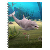 Lächelnde Dolphin Notizblock (Vorderseite)
