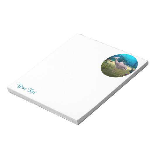 Lächelnde Dolphin Notizblock (Rotiert)