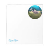 Lächelnde Dolphin Notizblock (Vorderseite)