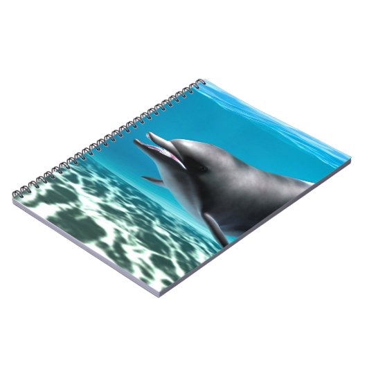 Lächelnde Dolphin Notizblock (Linke Seite)