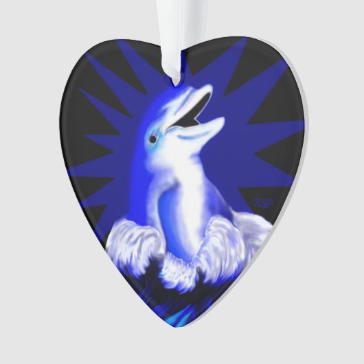 Lächelnde Dolphin Ornament (Vorderseite)