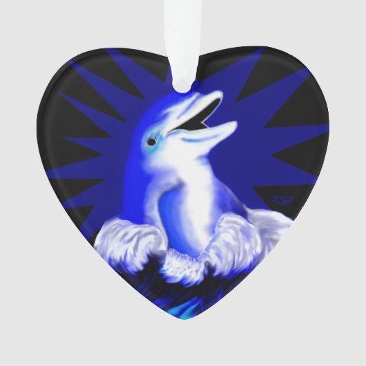 Lächelnde Dolphin Ornament (Vorderseite)