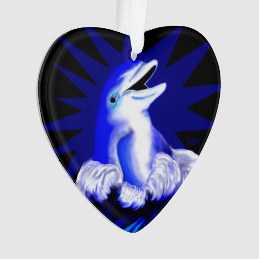 Lächelnde Dolphin Ornament (Vorderseite)