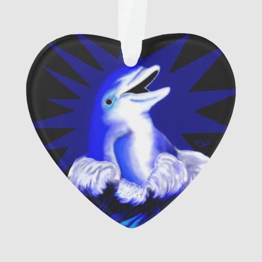 Lächelnde Dolphin Ornament (Rückseite)