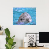 Lächelnde Dolphin Poster (Heimbüro)