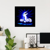 Lächelnde Dolphin Poster (Heimbüro)