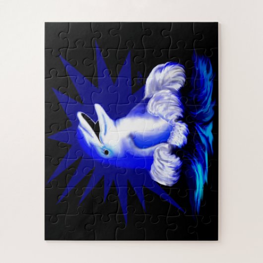 Lächelnde Dolphin Puzzle (Vertikal)