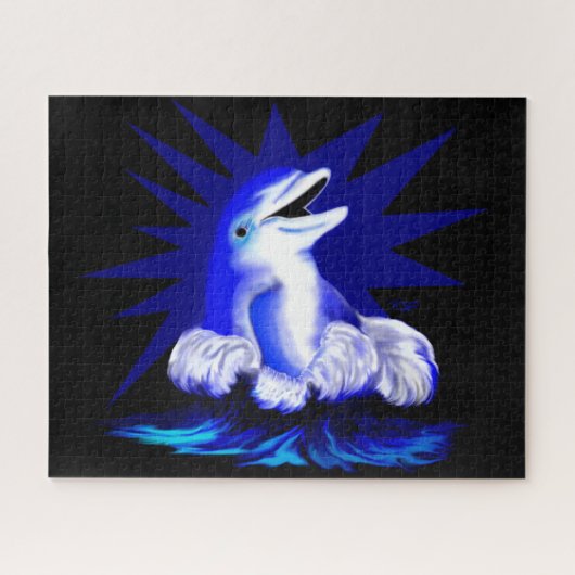 Lächelnde Dolphin Puzzle (Horizontal)
