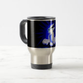 Lächelnde Dolphin Reisebecher (Vorderseite Links)