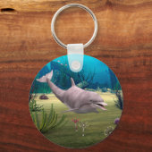 Lächelnde Dolphin Schlüsselanhänger (Vorderseite)