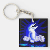 Lächelnde Dolphin Schlüsselanhänger (Vorderseite)