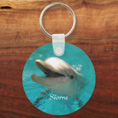 Lächelnde Dolphin Schlüsselanhänger (Vorderseite)