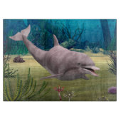 Lächelnde Dolphin Schneidebrett (Vorderseite)