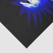 Lächelnde Dolphin Seidenpapier (Ausschnitt)