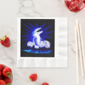 Lächelnde Dolphin Serviette (Beispiel)