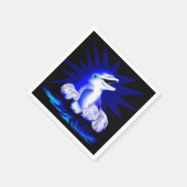 Lächelnde Dolphin Serviette (Ecke)