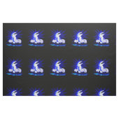Lächelnde Dolphin Stoff (Fat Quarter (45,7 x 55,9 cm))