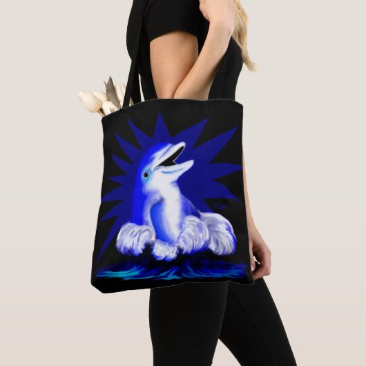 Lächelnde Dolphin Tasche (Von Nahem)