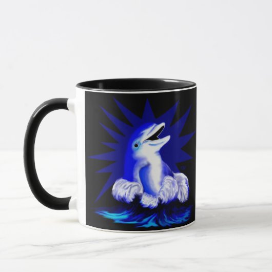 Lächelnde Dolphin Tasse (Links)