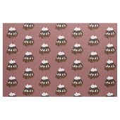 Lächelnde Eiscreme überstieg Schokoladenkuchen Stoff (Fat Quarter (45,7 x 55,9 cm))