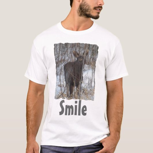 Lächelnde Elche T-Shirt (Vorderseite)