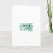 Lächelnde Ente Geburtstagskarte Karte (Rückseite)