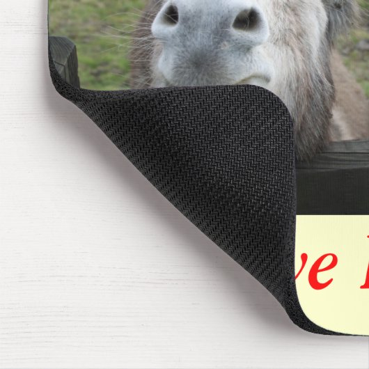Lächelnde Esel! Mousepad (Ecke)