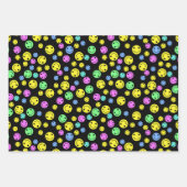 Lächelnde Faces Wrapping Paper Sheets Geschenkpapier Set (Vorderseite 3)