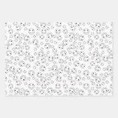 Lächelnde Faces Wrapping Paper Sheets Geschenkpapier Set (Vorderseite)