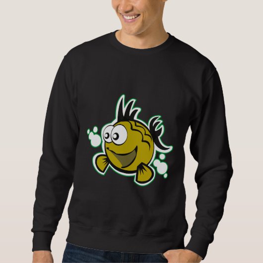 Lächelnde Fische Sweatshirt (Vorderseite)