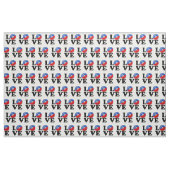 Lächelnde Flagge Liebe-Haitis Stoff (Yard (91,4 cm))