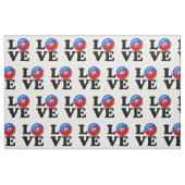 Lächelnde Flagge Liebe-Haitis Stoff (Fat Quarter (45,7 x 55,9 cm))