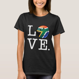 Lächelnde Flagge Liebe-Südafrikas T-Shirt